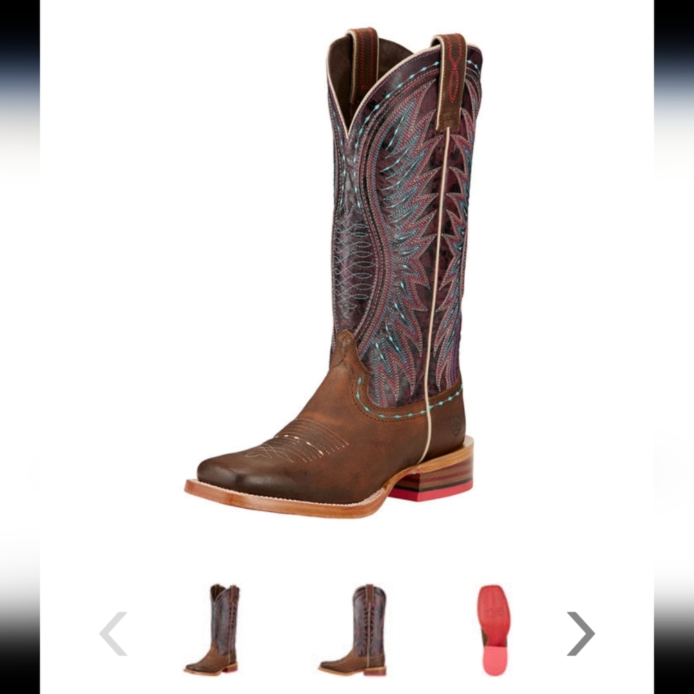 Ariat Vaquera in Khaki/Sunset Purple
